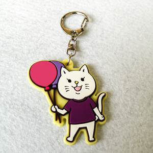 Wholesale Four-leaf Clover PVC Keychain Cartoon Creative Gift Key Holder Custom Logo Size Rubber Soft Promotional Pvc Keychain - Product Image 6