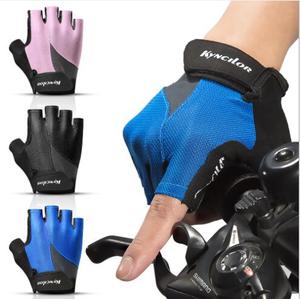 Mitaines de vélo à demi-doigts respirantes personnalisées pour l'entraînement sportif en salle de sport, mitaines de vélo anti-secousse à demi-doigts - Product Image 5