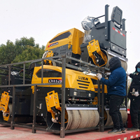 Rouleau Compacteur Vibratoire à Double Tambour Entièrement Hydraulique de 3 Tonnes avec Moteur Diesel Kubota pour l'Asphalte et le Sol