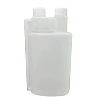 En stock : Bouteille à double col 1L, Bouteille à additifs à double port, Bouteille à réactifs, Bouteille mère, Bouteille en plastique à double port 500ml
