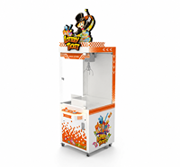 Machine à griffes d'arcade commerciale en plastique à monnayeur pour enfants, avec fonction de capture de cadeaux en anglais