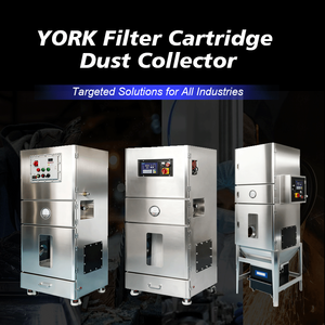 YorkTech 便携式不锈钢滤筒式除尘器，带自动脉冲清洁功能，0.75-22kW，实验室可用 - Product Image 2