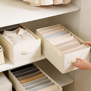 Oxford Cloth Clothing Organizer Foldable <b>Drawer</b> Type With Compartments For Underwear <b>Storage</b> Rectangle Shape - Product Image 2