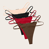 String G Nœud de Cœur Métallique en Soie Glacée, Taille Plus, Sexy, Dos Ouvert, en Gros, pour Femmes