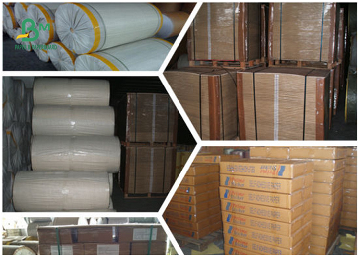 White Top Kraft Liner Board Paper Recycled Pulp Material 120gsm 170gsm 200gsm