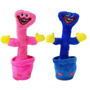 Hugg Wuggy mainan kaktus anak, untuk anak-anak usia 5-7 tahun gaya lucu