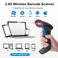 Escáner de Códigos QR CMOS de Alta Velocidad Serie JR 815, Batería de 2000 mAh, Conexión BT/USB, Escáner de Códigos de Barras Portátil