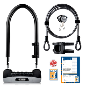 ETOOK speciale in acciaio temprato copertura in Silicone elettrico <span class=keywords><strong>moto</strong></span> <span class=keywords><strong>moto</strong></span> U blocco <span class=keywords><strong>con</strong></span> 17MM forte grillo - Product Image 2
