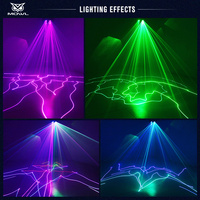 Laser Stroboscopique DMX RGB à Quatre Têtes Double Couche 4 Yeux pour Spectacles Disco, DJ, KTV et Clubs de Nuit