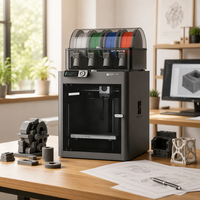Imprimante 3D FDM Bambu Lab P1S Combo AMS multi-couleurs entièrement fermée CoreXY 500 mm/s 256x256x256 mm avec plateau PEI pour prototypage en atelier