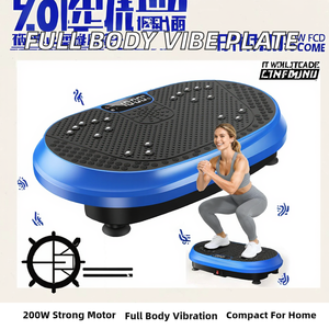 Wellrun Home Gym Fitness Exercise Board Electromagnetic Electric Full Body Vibration Plate Machine Eco-Friendly 150kg Max Load - Product Image 1