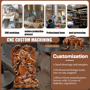 Tùy Chỉnh 5 Trục <span class=keywords><strong>CNC</strong></span> Gia Công Gỗ Tạo Mẫu Nhanh Chóng 3D Cắt Laser Khắc Phay Dịch Vụ Cho Óc Chó Maple Bằng Gỗ - Product Image 6