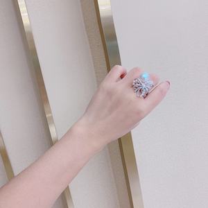 Anillo de Perlas de Nácar Blanco Australiano de 12-11 mm, Calidad 925, con Incrustaciones de Luz de Espejo Impecables en la Parte Delantera, para Industria Pesada - Product Image 4