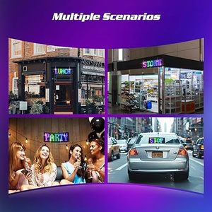 JDM Flexible Portable Scrolling Advertising LED Panel Sign RGB App Control Light Car LED Decoration Lighting <strong>Sticker</strong> - Product Image 4