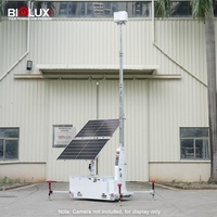Tour de surveillance mobile solaire écologique HiSKID, extérieur, DC24V, longue durée, étanche, antirouille, facile d'entretien
