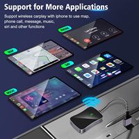 Adaptador/Dongle Inalámbrico CarPlay BOYi, USB/Bluetooth, Plug and Play, Conexión Dual WiFi de 5 GHz, Actualización en Línea, Baja Latencia, Fácil Instalación 1
