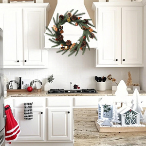 Décorations <span class=keywords><strong>de</strong></span> Noël, <span class=keywords><strong>couronne</strong></span> <span class=keywords><strong>de</strong></span> Noël pour porte, décoration <span class=keywords><strong>de</strong></span> fenêtre, support OEM/ODM - Product Image 3