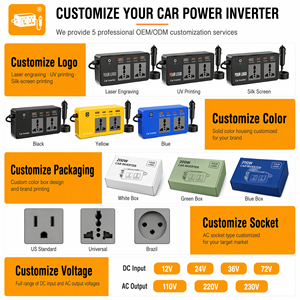 <span class=keywords><strong>Inverter</strong></span> per Auto Professionale, Adattatore Caricabatterie DC <span class=keywords><strong>12V</strong></span> <span class=keywords><strong>a</strong></span> AC <span class=keywords><strong>220V</strong></span>, Caricatore per Notebook e Dispositivi Mobili - Product Image 6