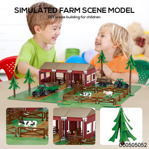 Jouets de <span class=keywords><strong>ferme</strong></span> Montessori pour enfants <span class=keywords><strong>avec</strong></span> <span class=keywords><strong>tracteur</strong></span> <span class=keywords><strong>et</strong></span> camion de <span class=keywords><strong>ferme</strong></span> en plastique - Product Image 3