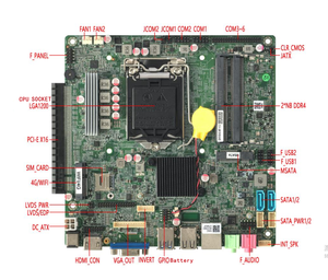 Placa Base ELSKY QM5100 con Chipset H510, CPU Mini de 10.ª y 11.ª Generación, Core I7, DDR4 de 64 GB para Sistemas Wind10/11, Placas Base LGA 1200 - Product Image 1