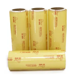 Rolo enorme de filme plástico de PVC extensível para uso em vegetais, molde transparente super transparente de venda quente