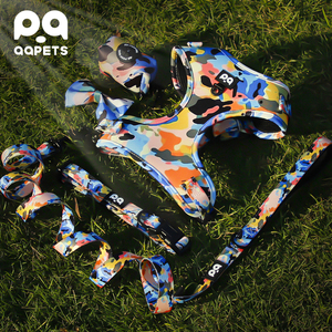 2025 Set <span class=keywords><strong>Harness</strong></span> anjing warna-warni khusus dengan fitur terpisah Logo khusus terbuat dari poliester tahan lama dan nilon - Product Image 5
