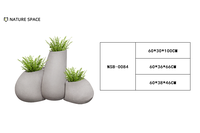 Pots de fleurs suspendus décoratifs écologiques au design classique, grande taille, pots de fleurs en fibre de verre pour l'extérieur, jardin domestique