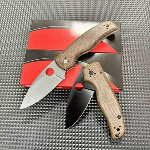 Navaja Plegable con Hoja de Acero S30V, Mango de Lino Micarta, Orificio para el Pulgar, Alta Calidad para Actividades al Aire Libre, EDC, Personalizable OEM - Product Image 4