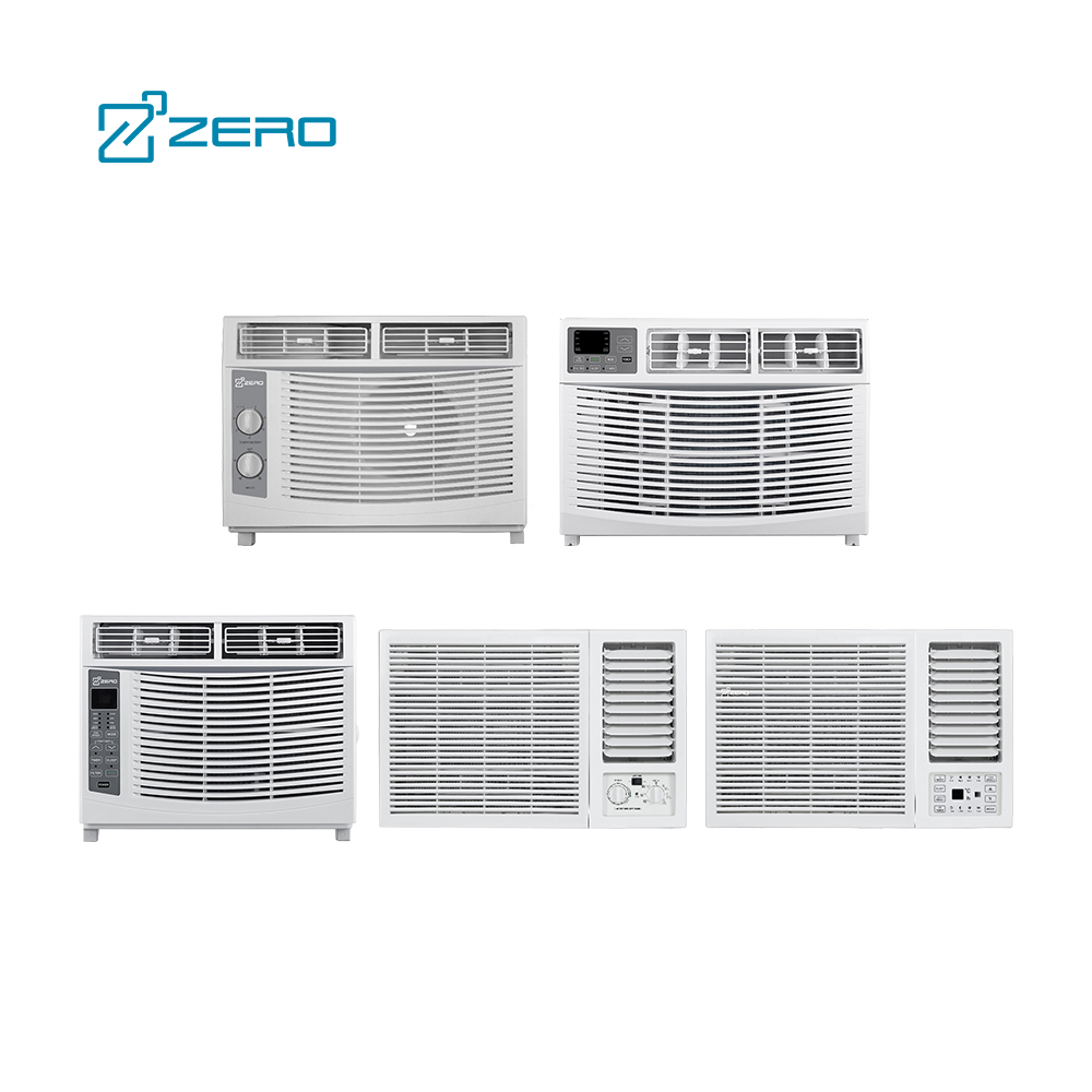 ZERO 5000 7000 9000 18000 Btu Energy efficient Electronic controls window air conditioners R32 Wifi window type air conditioner