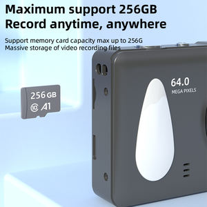 Cámara Selfie de viaje con Zoom Digital de 64MP y 18X, enfoque automático, 4K, Vlogging Digital para niños y estudiantes, modelo KM4, soporte de alta definición EIS - Product Image 4