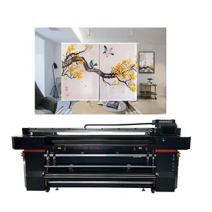 Mesin cetak Printer Inkjet disediakan 220v pencetak Galaxy Banner otomatis tekstil pencetak sublimasi kain Digital 3200mm