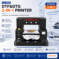 Nueva Impresora de Inyección de Tinta A3 DTF y DTG Actualizada, Impresora Digital Semiautomática para Camisetas, Cabezal de Impresión XP600, Tinta Eco Solvente, 1 Año de Garantía