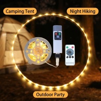 Abnehmbare Klebeband-Campinglichter USB-Aufladbare Ferngesteuerte Kabellichter für Outdoor-Weihnachtsbaum-Lichterketten