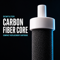 Filtre de remplacement pour bouteille d'eau, charbon actif PP, réduit les contaminants, le chlore, conserve les minéraux, sans BPA, pour la maison
