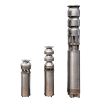 Pompe submersible pour puits profond, testée en usine, en acier inoxydable duplex, multi-étages, haute pression, avec moteur AC, pour forage.