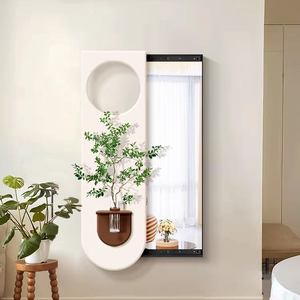 Espejo mural deslizante de cuerpo entero hecho a mano, de lujo moderno, estilo Art Déco 3D, con patrón de naturaleza muerta de arenisca, decoración de pared oculta, venta al por mayor - Product Image 4