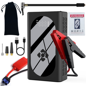 Emergency 12v Portable Car Jump Starter with air Compressor, 1000A peak Auto Jumper with 150PSI Digital Tire Inflator - Product Image 1