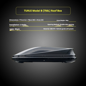 Barres transversales universelles <span class=keywords><strong>pour</strong></span> porte-bagages de toit de voiture, porte-bagages ultra-minces à fixer sur le toit <span class=keywords><strong>pour</strong></span> valises de voyage - Product Image 6