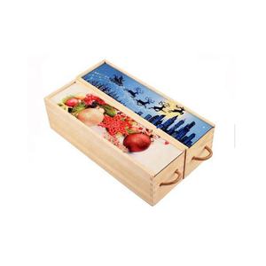 MDF ช่องว่างของขวัญระเหิดกล่อง<span class=keywords><strong>ไวน์</strong></span>ไม้ฮาร์ดบอร์ดบรรจุภัณฑ์เก็บไวน์กล่องไม้ - Product Image 3