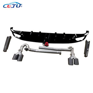 Punta di scarico auto diffusore laterale posteriore Spoiler labbra Splitter parti Bodykit per Honda <span class=keywords><strong>Civic</strong></span> 11th Gen <span class=keywords><strong>2022</strong></span> - Product Image 2