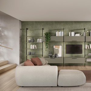 ชุดโครงสร้างโมดูลาร์เป็นศูนย์อุปกรณ์เสริมพื้นสีดำพื้นผิวพร้อมโพรไฟล์2โปรไฟล์และอุปกรณ์สำหรับติดตั้งบนพื้นและผนัง1ชุด - Product Image 4