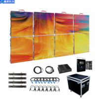 Écran LED d'extérieur à louer, haute luminosité, étanche IP65, 500x500, armoire à verrouillage rapide, écran de fond de scène