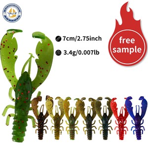 <b>Floating</b> Shrimp Lure 7cm Soft Bait For Bass <b>Fishing</b> Weihai Origin - Product Image 3