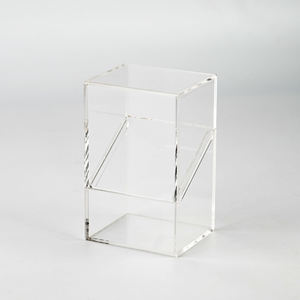 Clear Acrylic Card Deck <b>Box</b> <b>Display</b> Case for TCGs Cards Vertical Desktop Storage Rack Pre Assembled Modern Style - Product Image 2