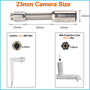<strong>Deep</strong> <strong>well</strong> pipeline inspection <strong>system</strong> 20m fiberglass cable industrial endoscope sewer pipe inspection <strong>camera</strong> 7" screen <strong>monitor</strong> TPWILL - Product Image 3