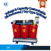 Transformateur de type sec 10 kVA-1000 kVA pour usage intérieur, triphasé, faible bruit, 220 kV, 50/60 Hz