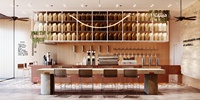 Comptoir de Bar à café industriel, meubles de Restaurant personnalisés, Design d'intérieur de café