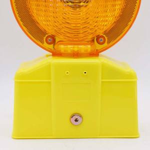 Semáforo de carretera amarillo Luces de barricada LED solares Construcción DE EMERGENCIA Seguridad vial - Product Image 5