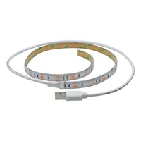 Bande lumineuse LED USB 5050SMD DC5V 3.7V, ruban LED flexible, bande de diodes 0.5M 1M 2M 3M 4M 5M, rétroéclairage d'écran de bureau TV