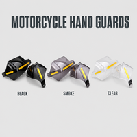 Universal ABS Plastic Front Motorcycle LED Hand Guards Turn Signal Wind Deflector Replacement Handlebar Protector for Street